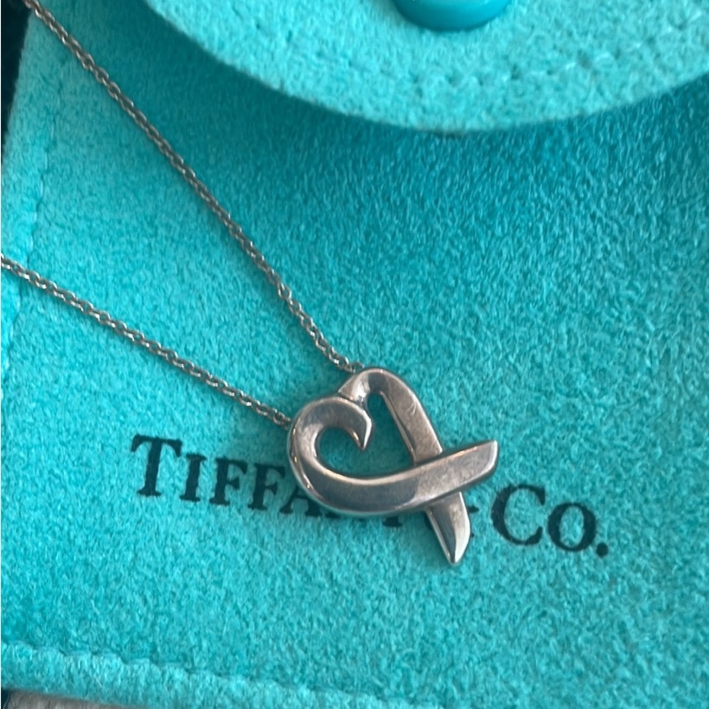 Tiffany & Co Paloma Picasso Heart Necklace Authentic